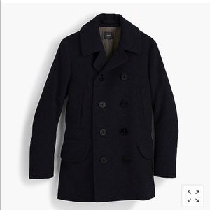 J Crew Dock Peacoat w/ Thinsulate